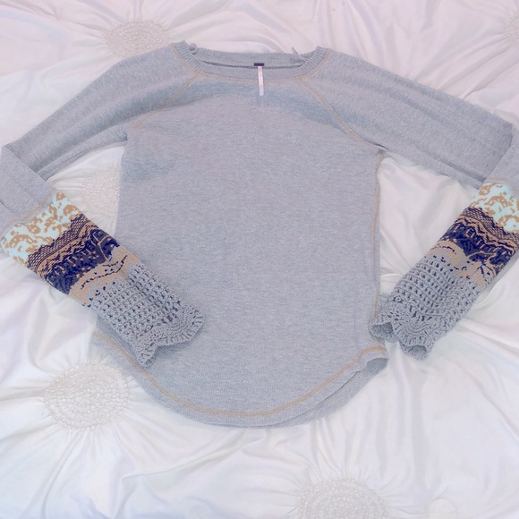 FREE PEOPLE IN THE MIX KNIT THERMAL - Picture 2 of 4